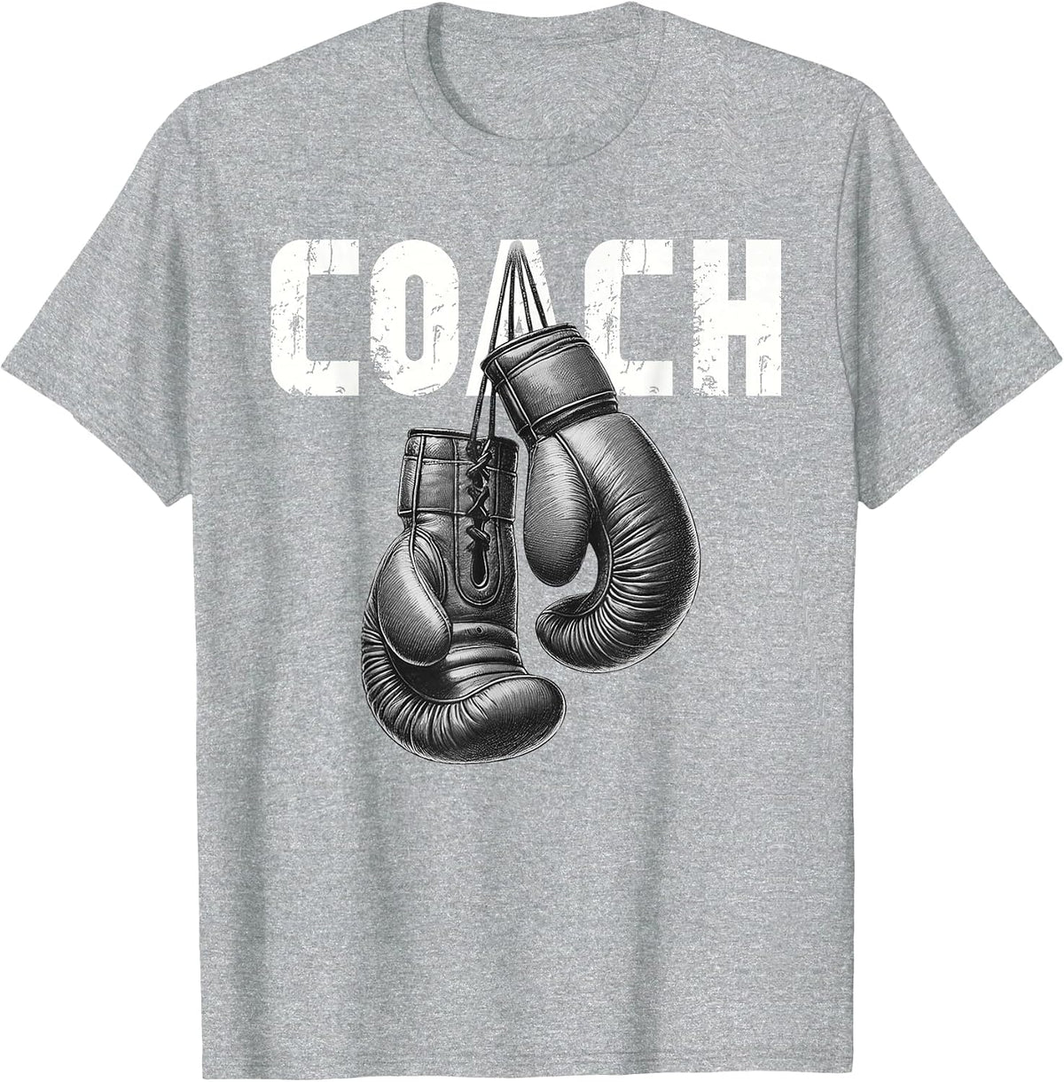 Boxing Coach Kickboxing Boxing Gloves Boxer Sporty Athlete T-Shirt - Heather Grey