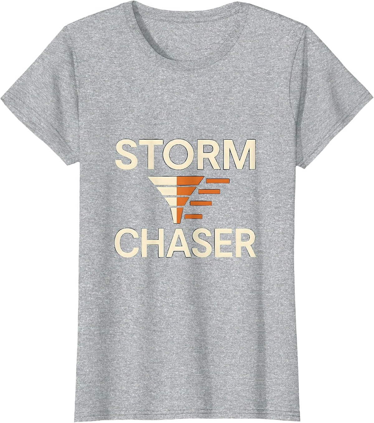 Women's Storm Chaser Minimalist Tornado Meteorology Enthusiast T-Shirt - Heather Grey