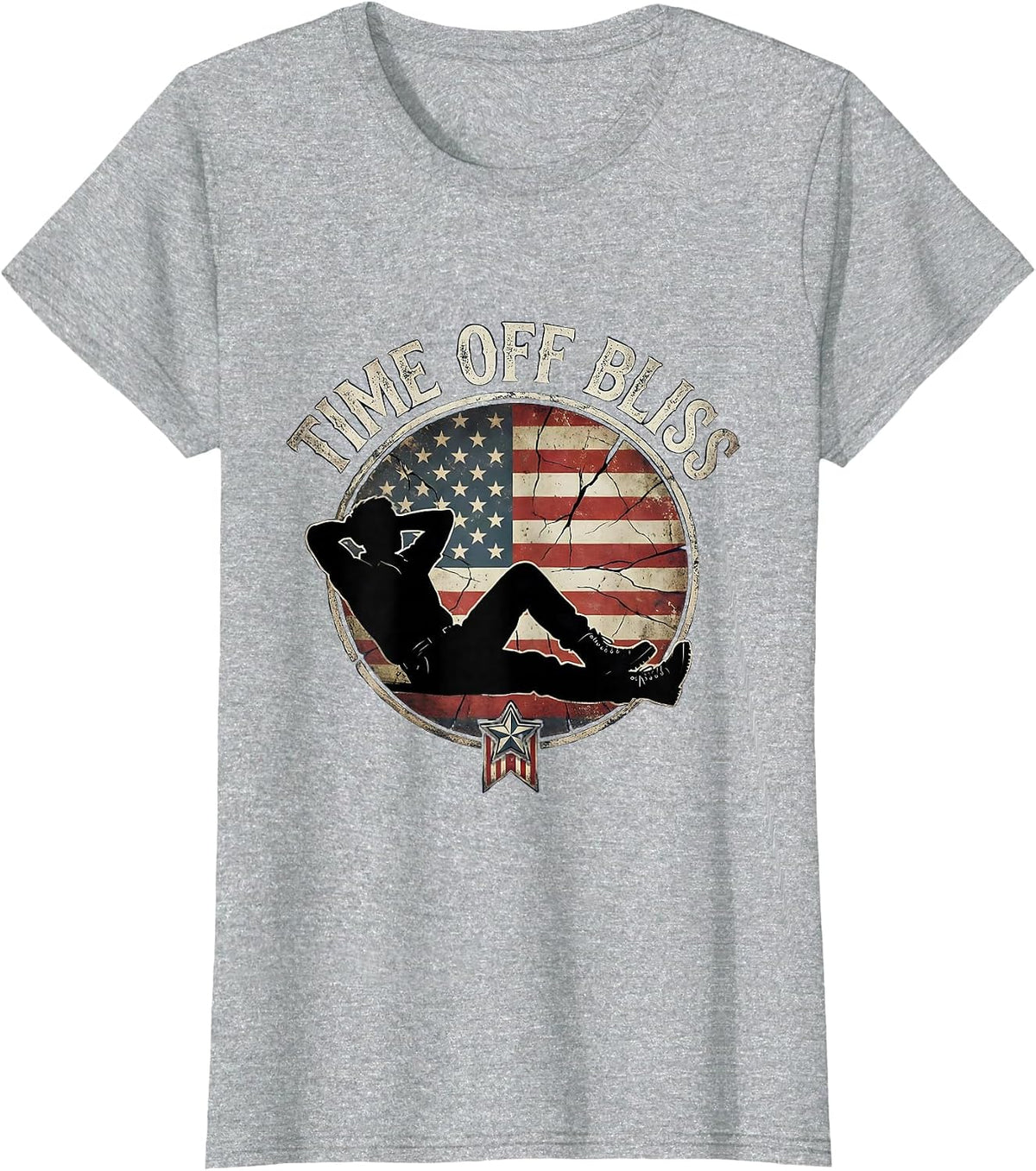 Time Off Bliss Labor Day Sleep-In Celebration T-Shirt - Heather Grey