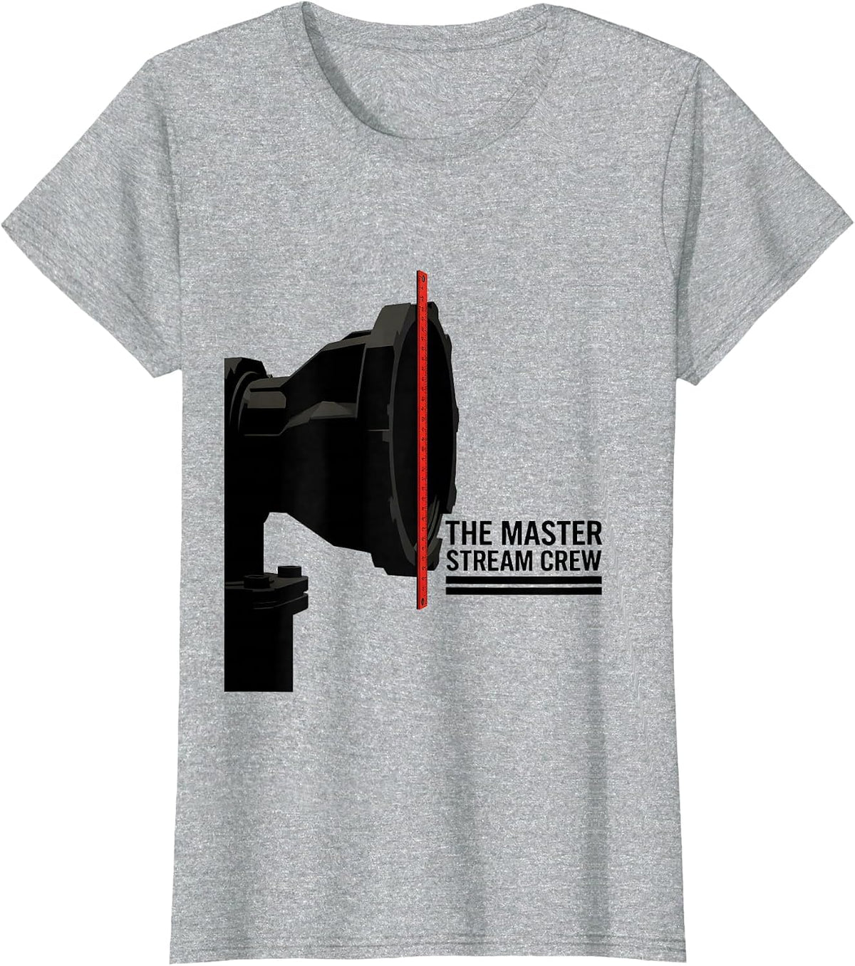 Women's THE MASTER STREAM CREW Swiss International Firefighter Crew T-Shirt - Heather Grey