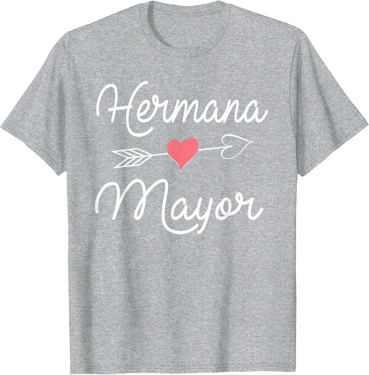 Hermana Mayor Larger Sister Announcement in Spanish T-Shirt - Heather Grey