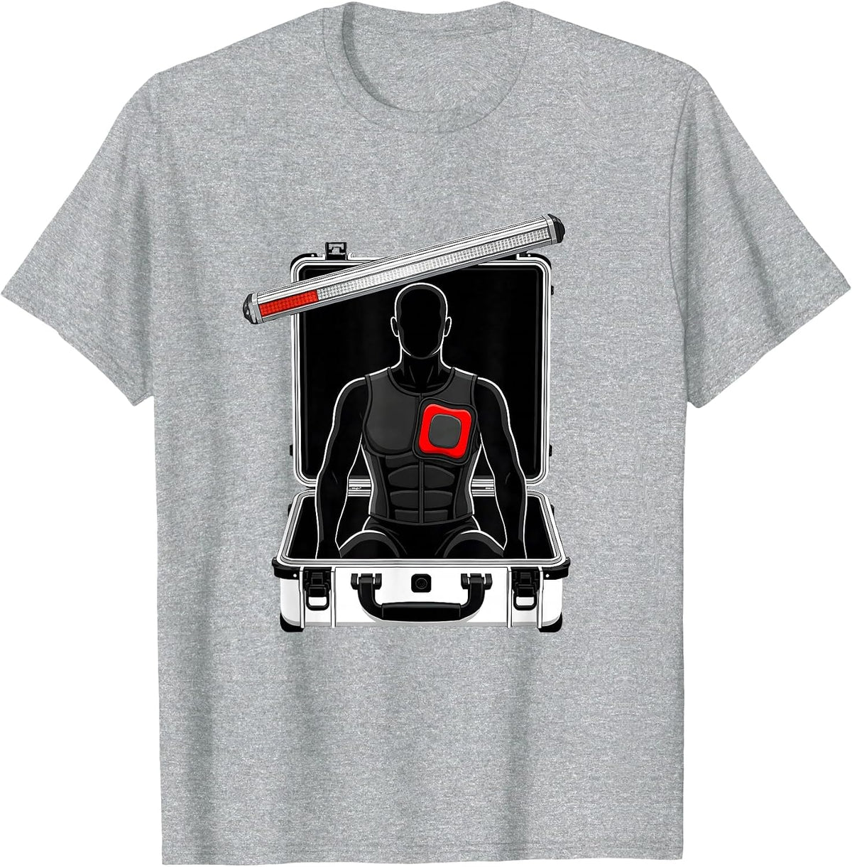 Men's EMS Case Mannequin Blunt Training Humor Paramedic T-Shirt - Heather Grey