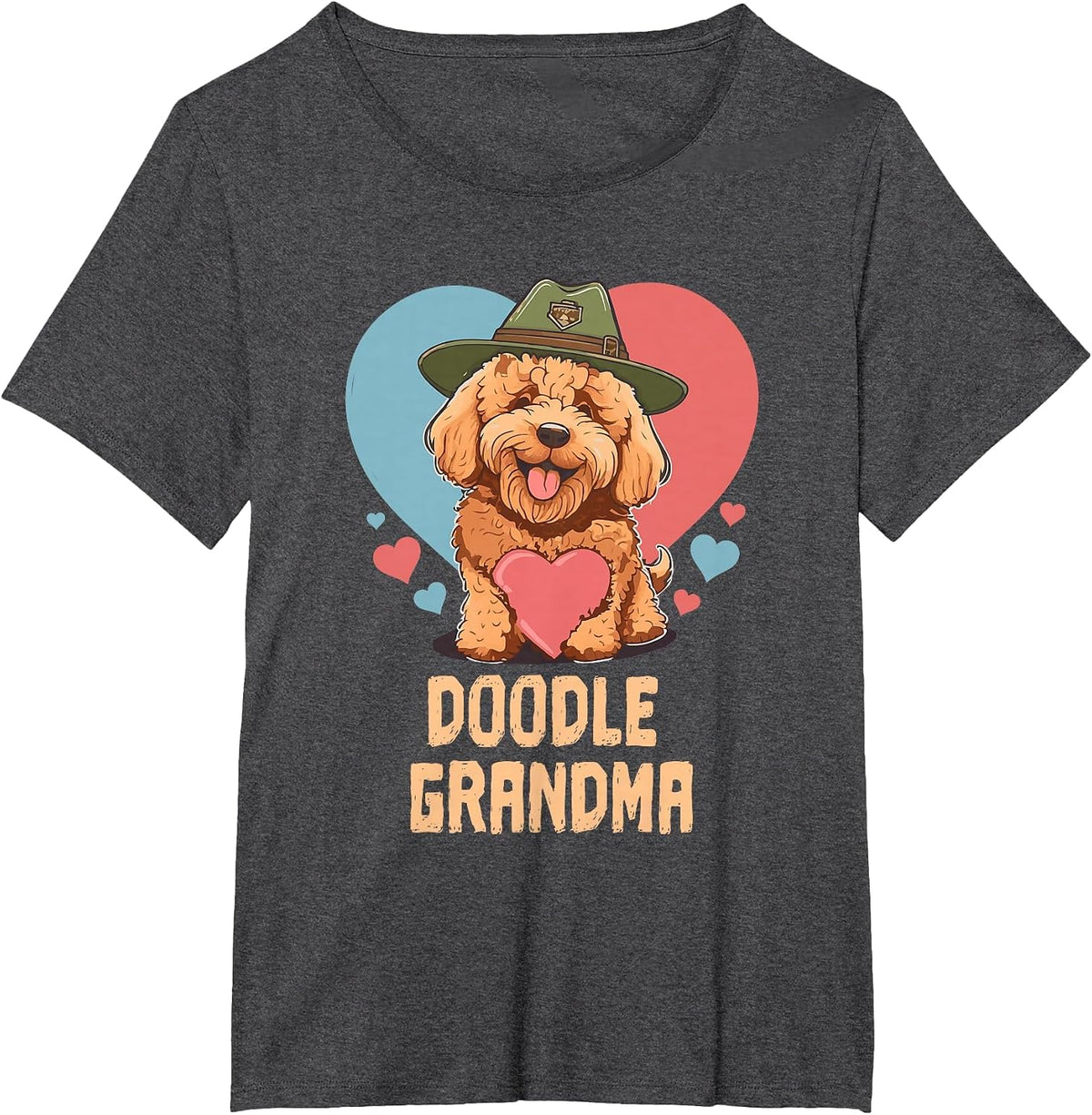 Doodle Grandma Goldendoodle Mom Cute Dog Lover Doodle Mama T-Shirt - Dark Heather Grey