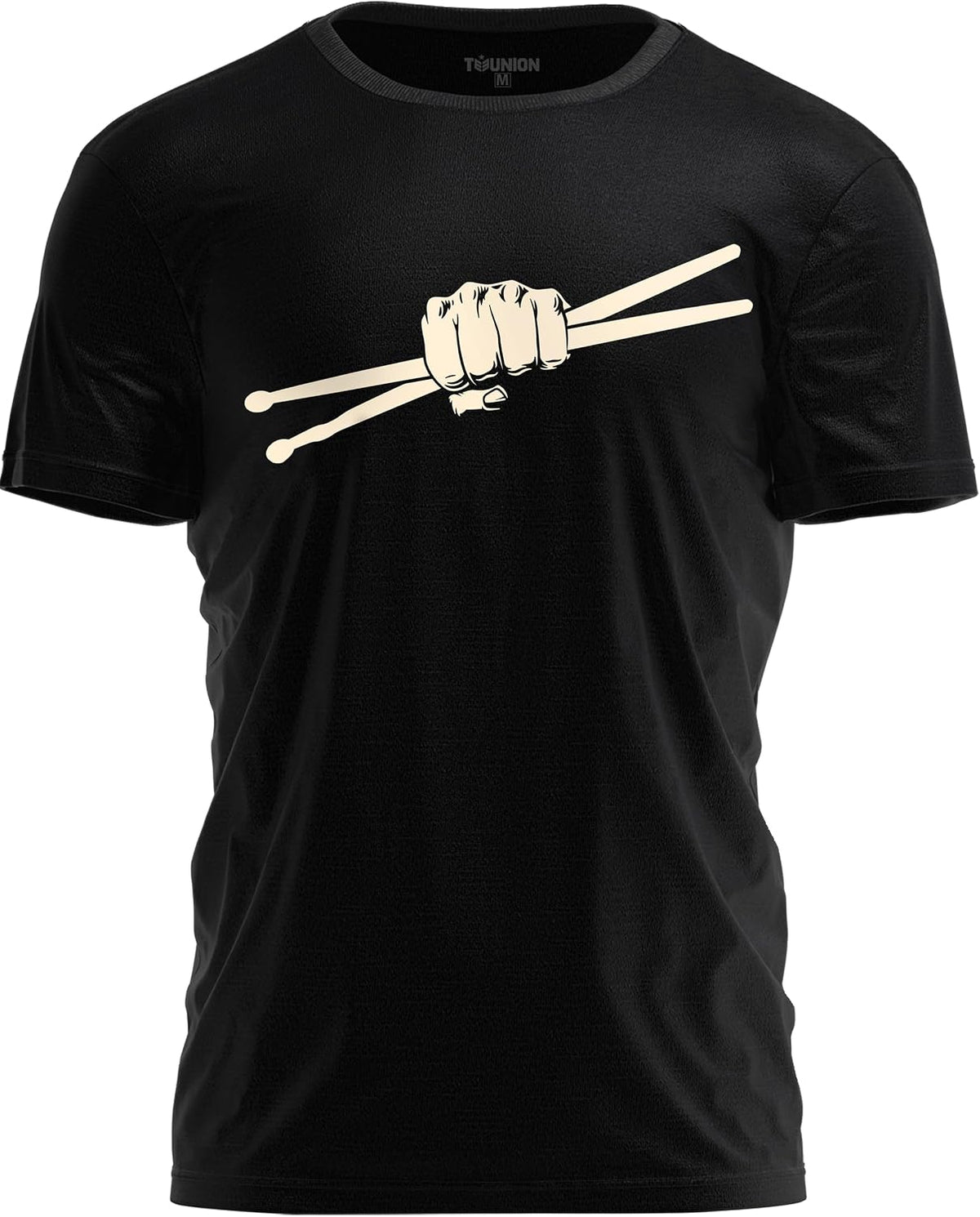 Drummer T-Shirt for Musicians – Music Band Graphic Percussionist Shirt – Drummer Gift Tee - Black