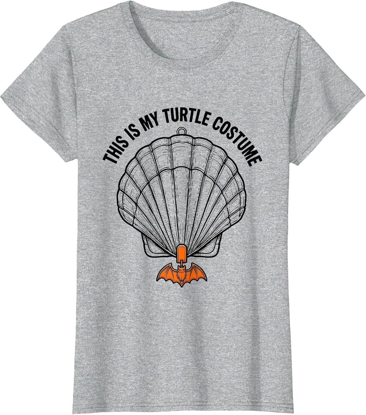 Women's This Is My Turtle Costume Funny Halloween Turtle Lover Gift T-Shirt - Heather Grey