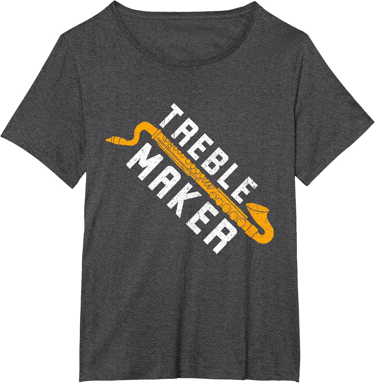 Bass Clarinetist Treble Maker Bass Clarinet T-Shirt - Dark Heather Grey