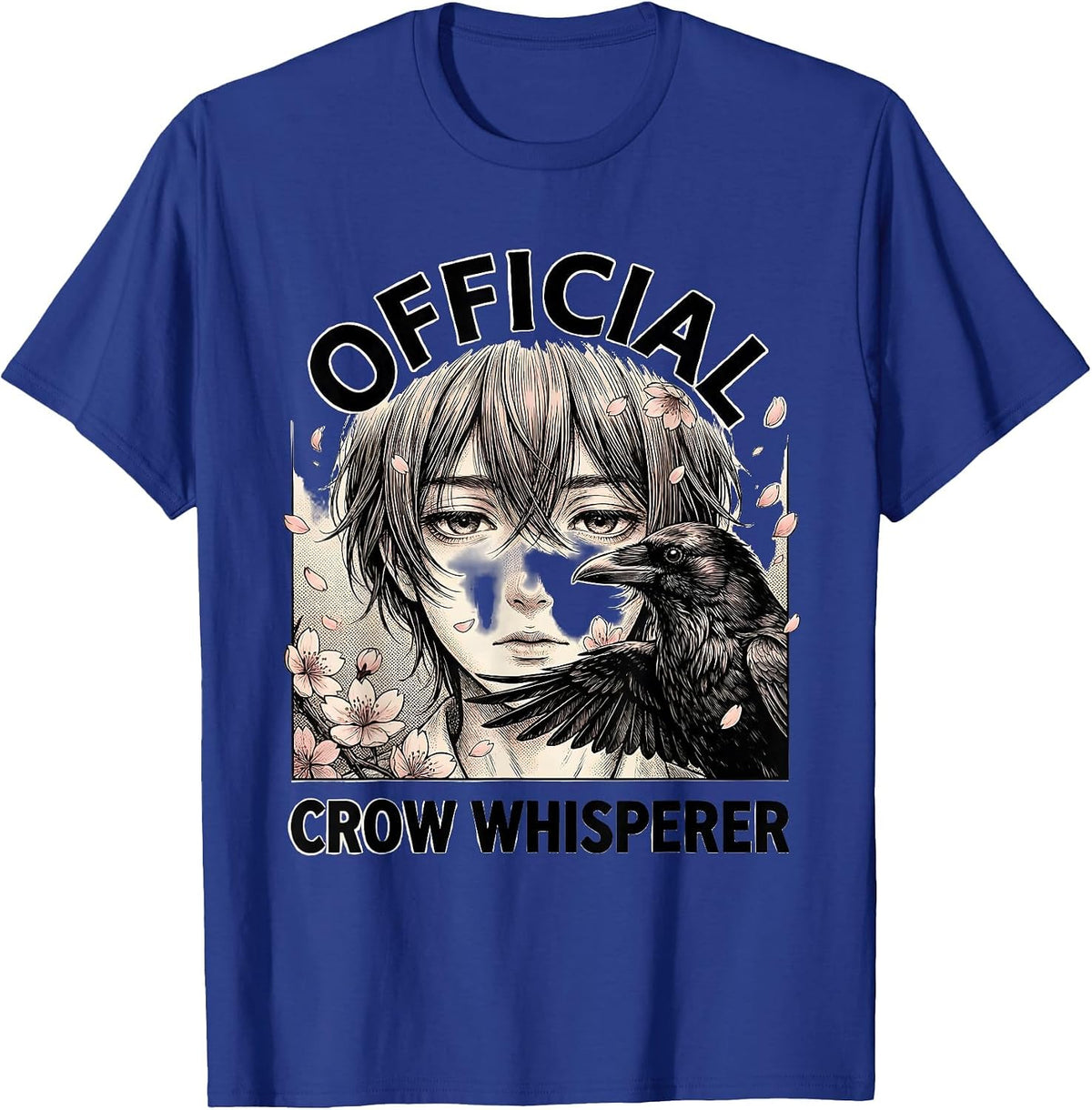 Official Crow Whisperer Bird Lover Design T-Shirt - Royal Blue