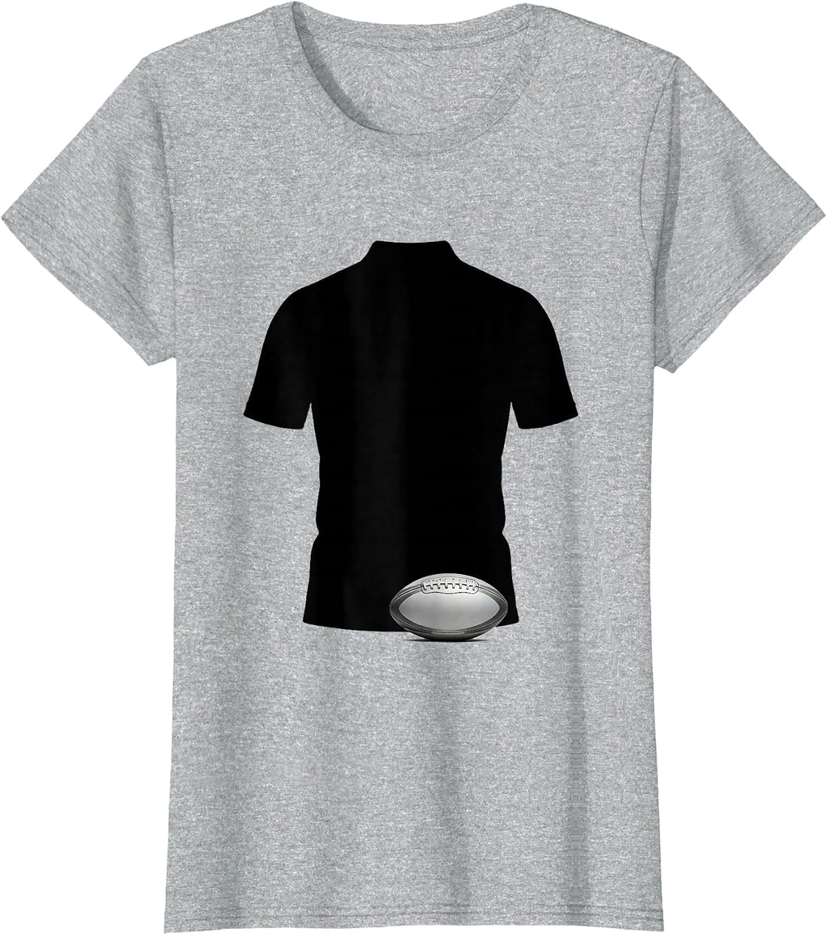 Women's Rugby Jersey Silhouette New Zealand Rugby Fan National Pride T-Shirt - Heather Grey