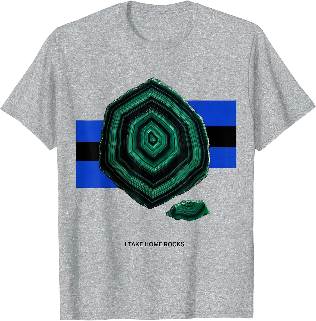 Men's I Take Home Rocks Funny Rock Collector Geologist Geology T-Shirt - Heather Grey