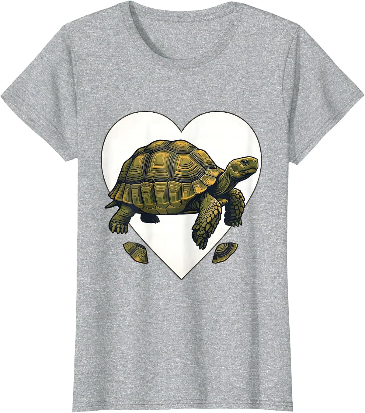 Profile Tortoise Midcentury Modern Animal Lover Gift T-Shirt - Heather Grey