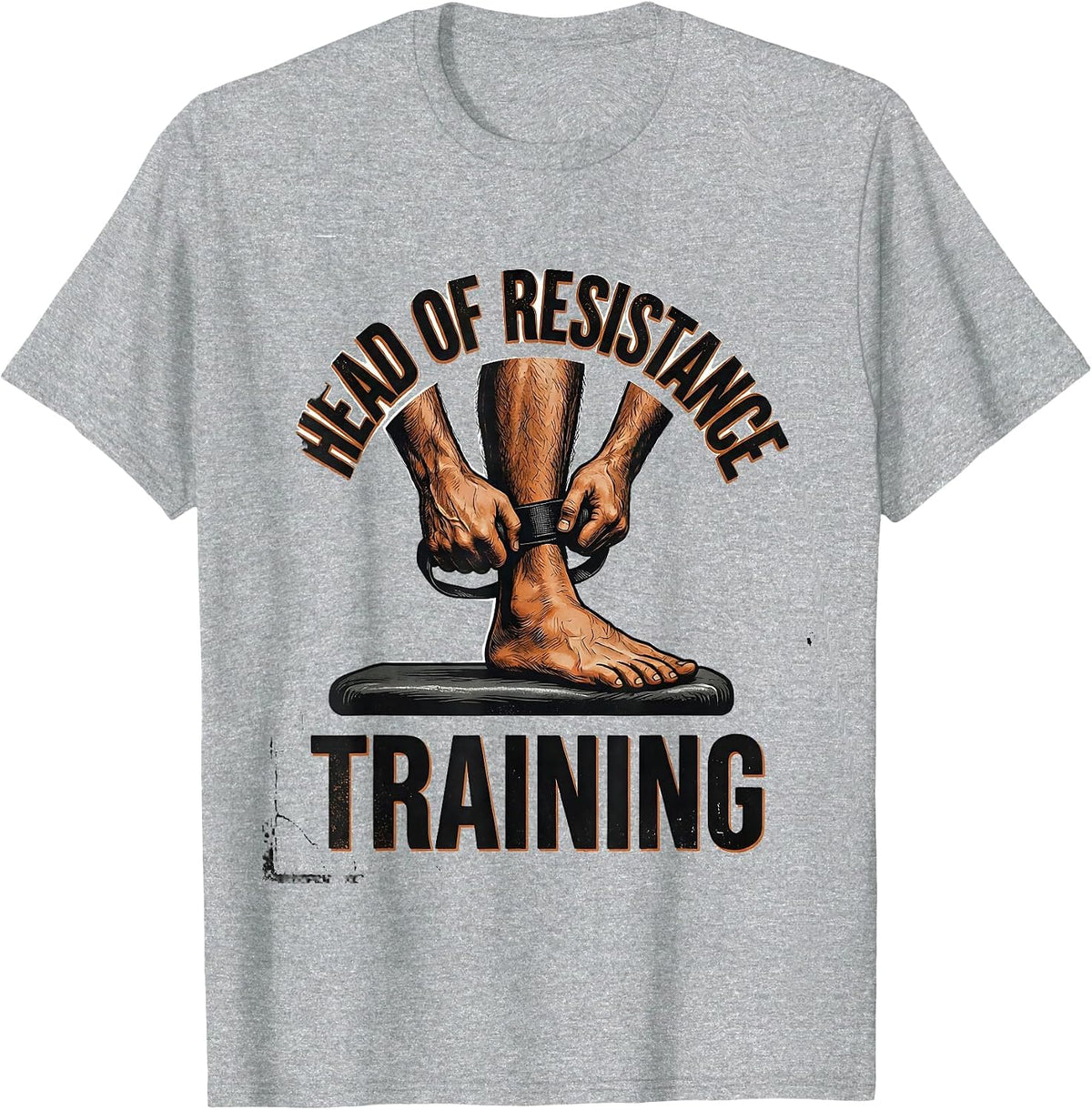 Men's Head Of Resistance Training Distressed Physical Therapist T-Shirt - Heather Grey