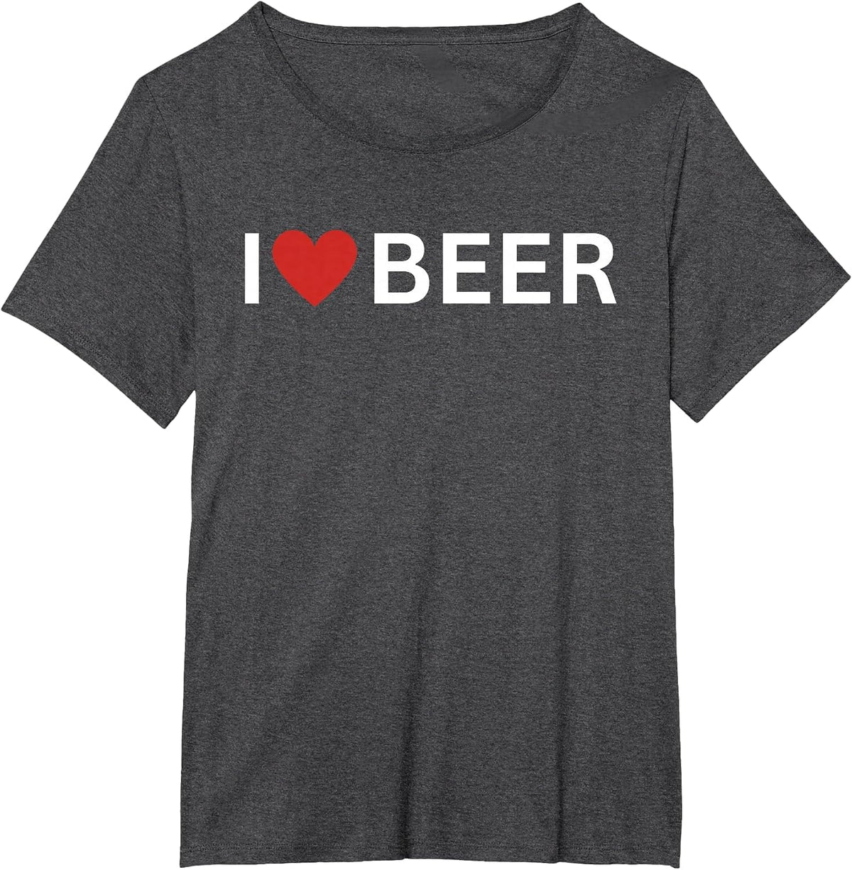 I Love Beer Lover I Heart Beer Drinking Pub Bar Bartender T-Shirt - Dark Heather Grey