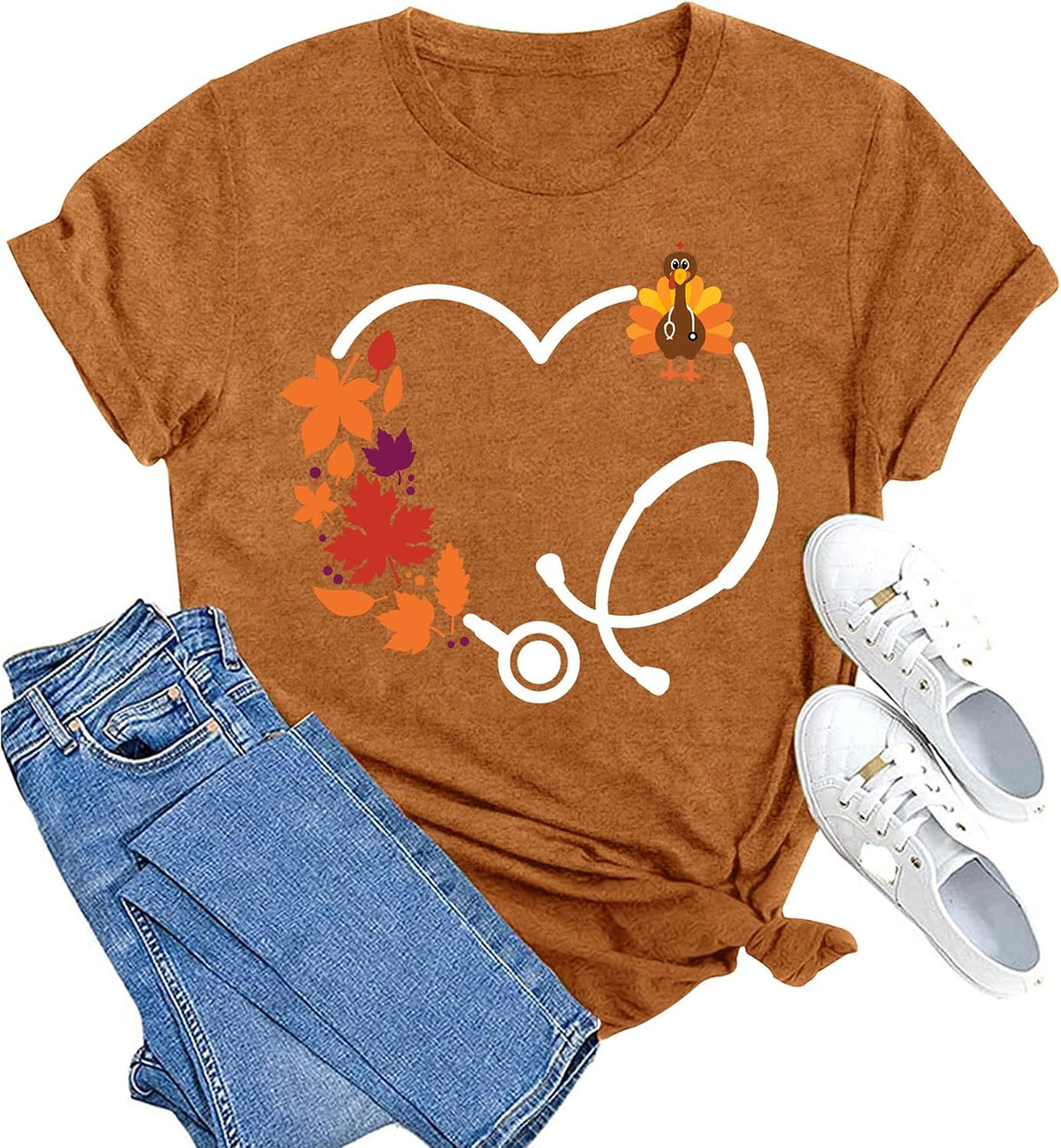 Women Nurse Life Shirt Nurse Letter Print Tee Tops Nurse Day Gifts Shirts Inspirational Short Sleeve - Brown