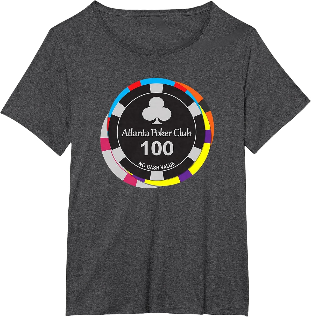 Atlanta Poker Club Big Stack T-Shirt T-Shirt - Dark Heather Grey