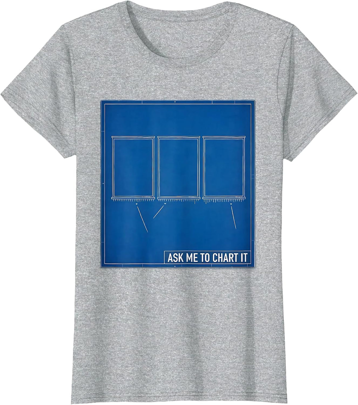Women's Ask Me To Chart It Funny History Teacher Back To School T-Shirt - Heather Grey