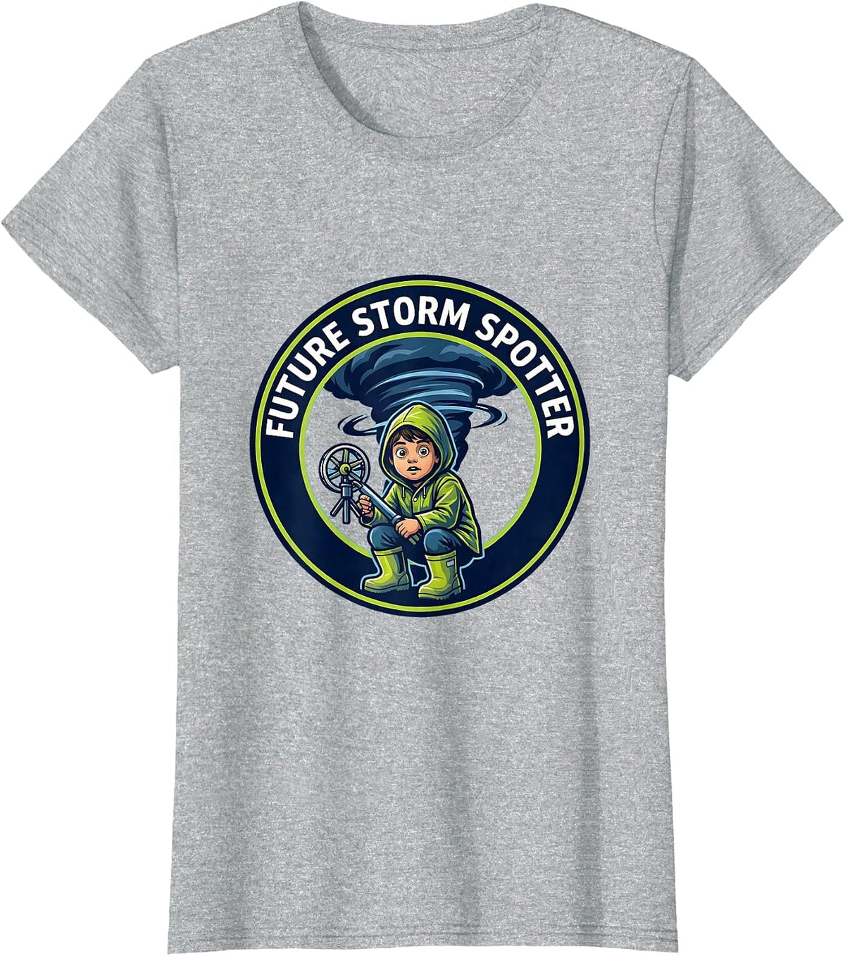Women's Future Storm Spotter Funny Meteorology Storm Chaser Weather T-Shirt - Heather Grey