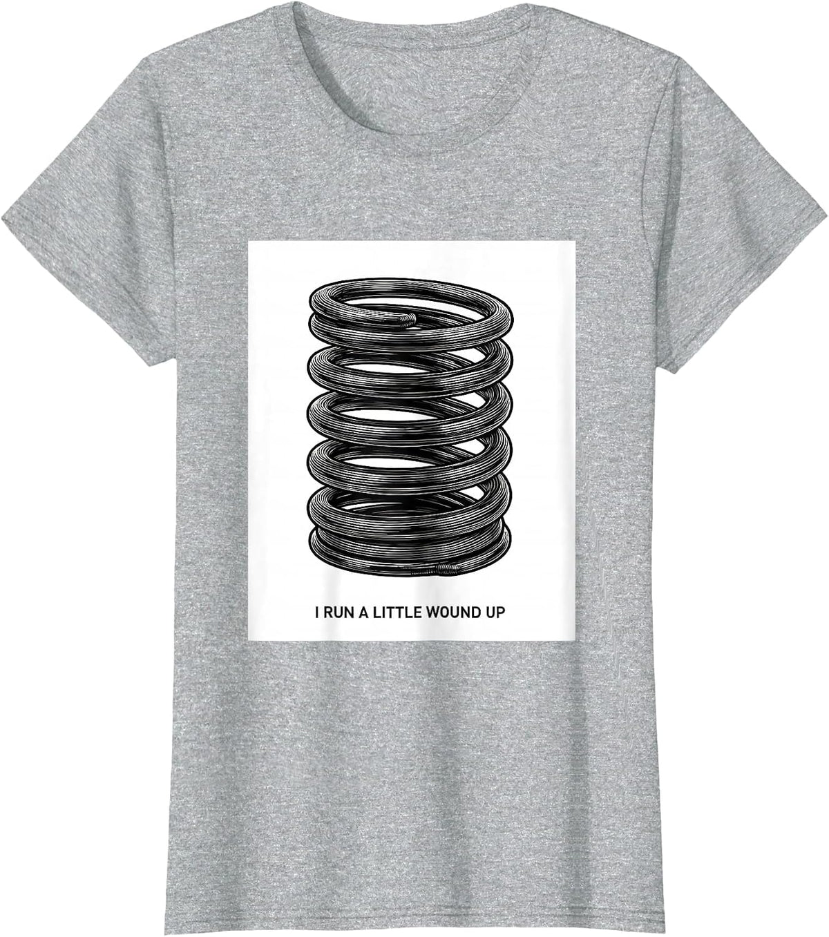 I Run A Little Wound Up Funny Mechanic Car Engine Enthusiast T-Shirt - Heather Grey