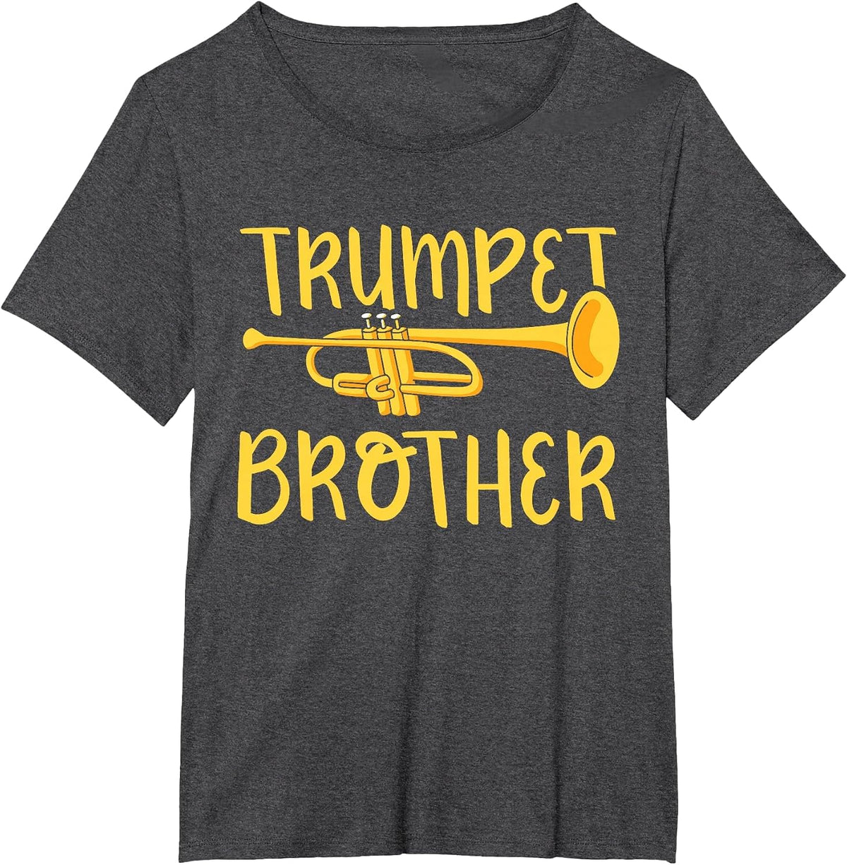 Trumpet Brother Trumpeter Musician Player Instrument T-Shirt - Dark Heather Grey