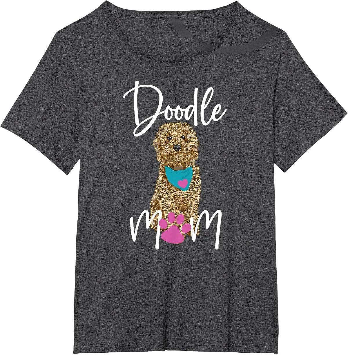 Doodle Dog Goldendoodle Doodle Mom Design T-Shirt - Dark Heather Grey