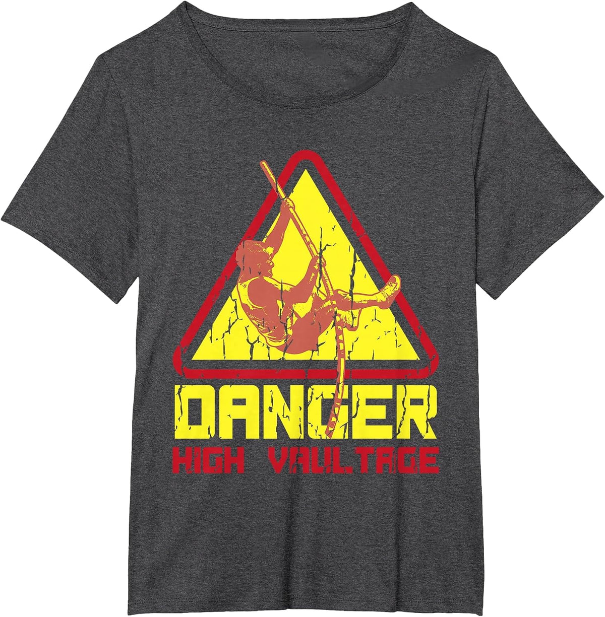 Pole Vault: Danger High Vaultage Shirt T-Shirt - Dark Heather Grey