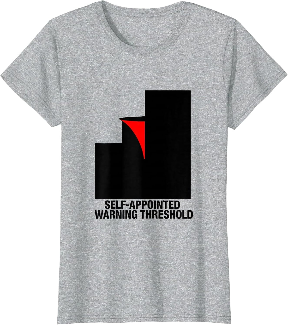 Women's Self-Appointed Warning Threshold Storm Chaser Meteorology T-Shirt - Heather Grey