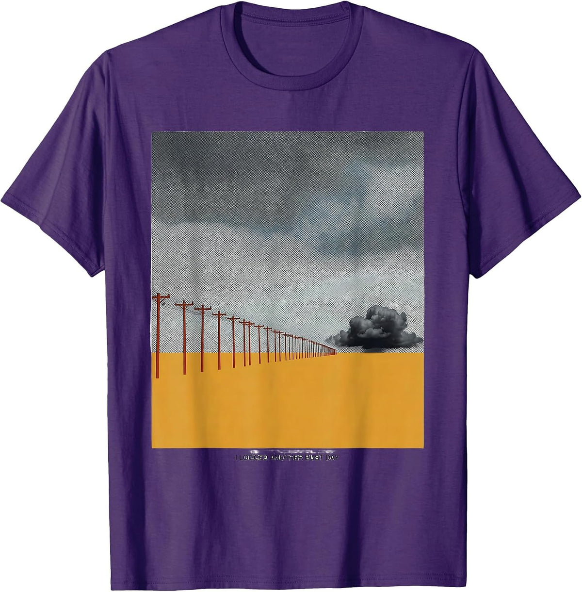 Men's I Logged Another Bust Day Funny Storm Chaser Meteorology T-Shirt - Purple