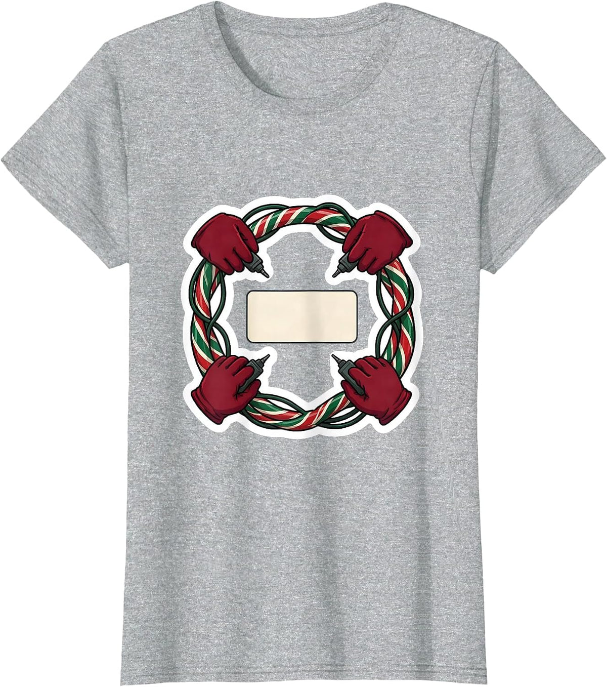 Sonographer Sealed Badge Ultrasound Tech Christmas Humor T-Shirt - Heather Grey