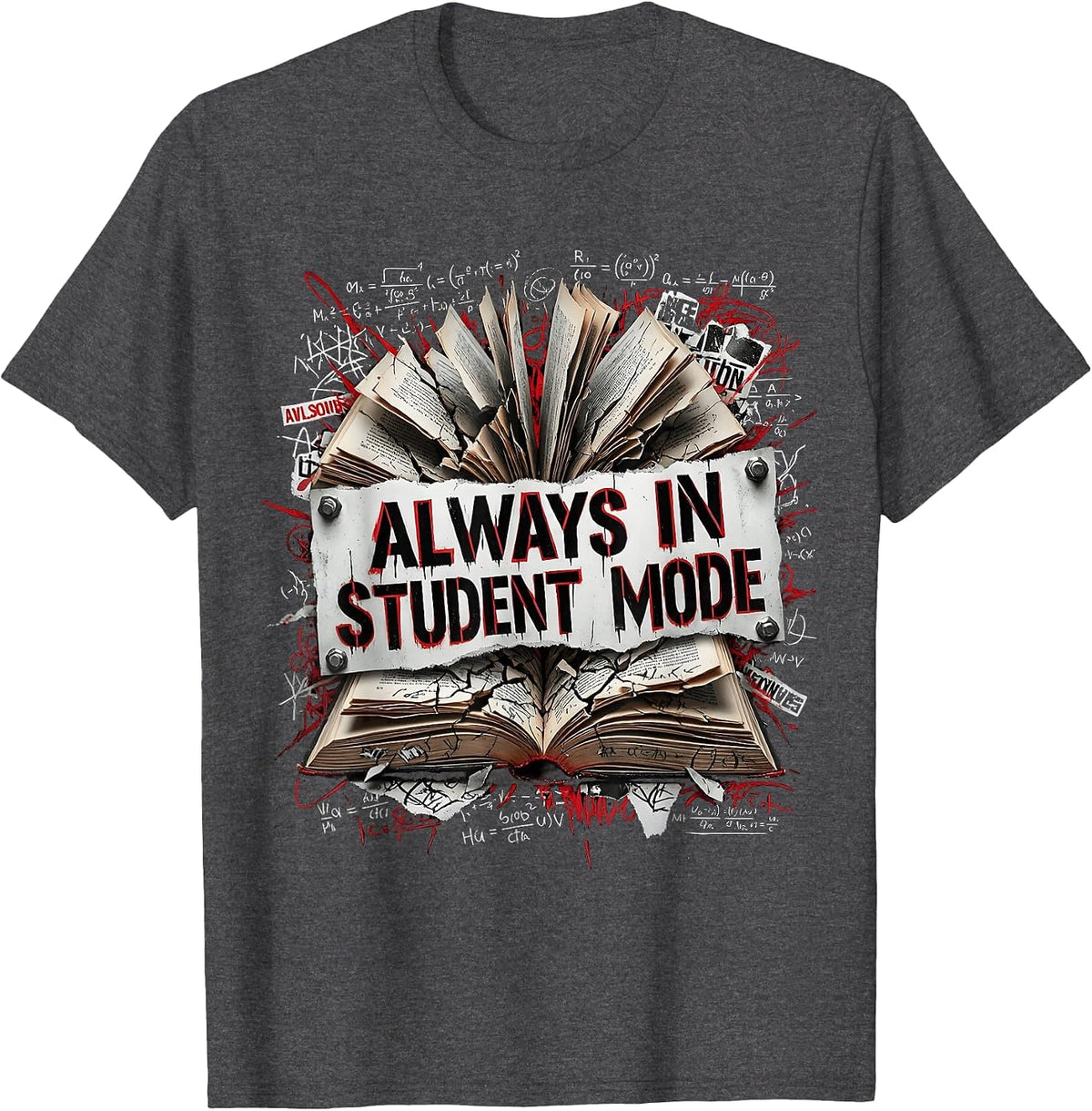 It's a Beautiful Day for Learning Student Mode T-Shirt - Dark Heather Grey