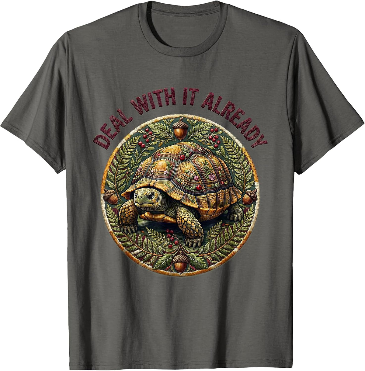 Men's It Is What It Is Deal With It Already Graphic T-Shirt - Asphalt Grey