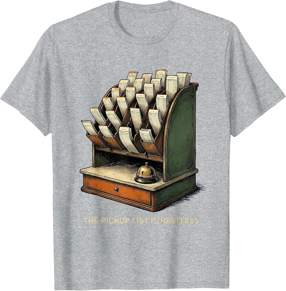 Men's The Pickup List Is Restless Vintage Pharmacy Technician T-Shirt - Heather Grey