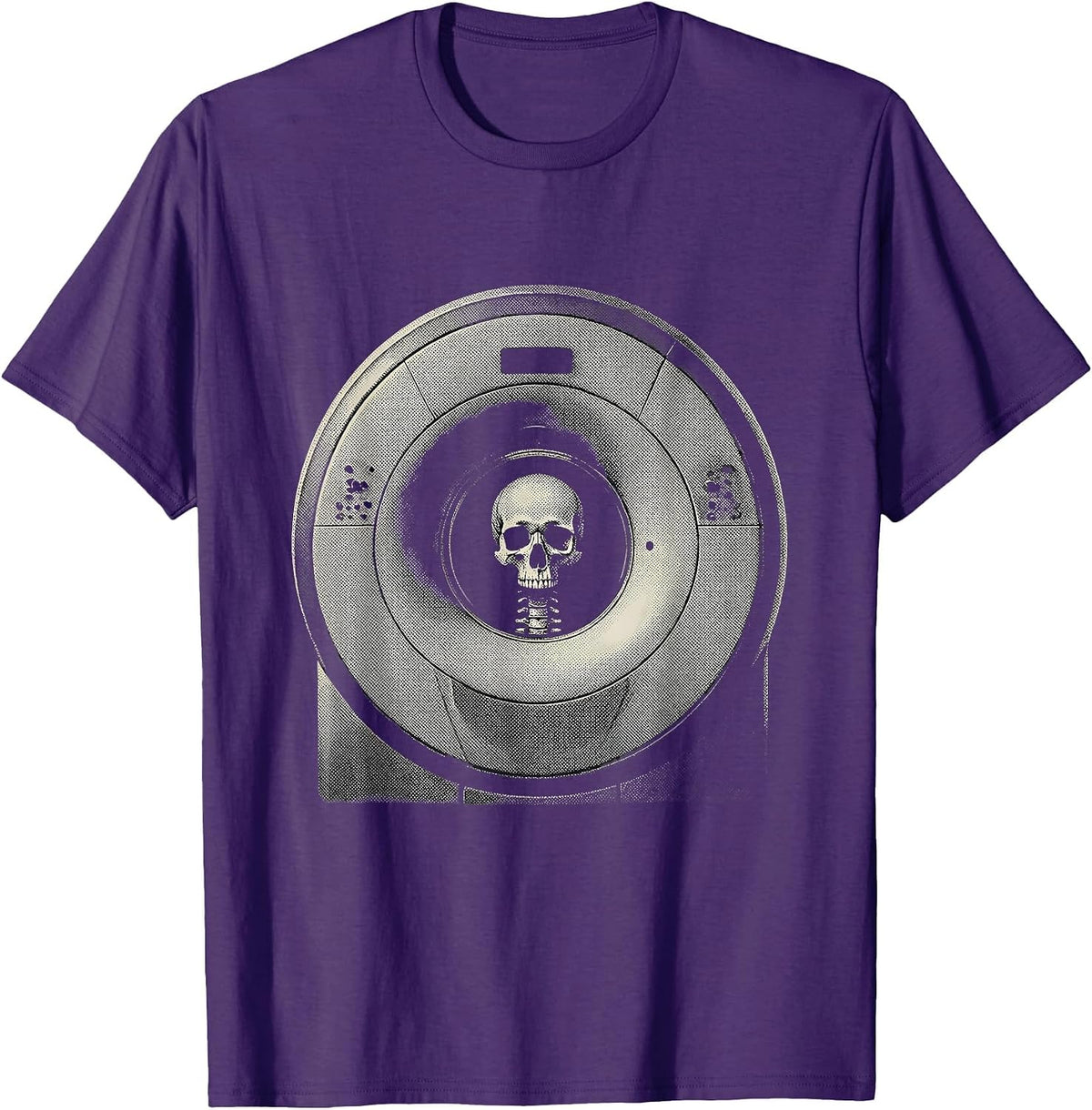 Men's MRI Head Coil Radiology Tech Humor Occupation Pride T-Shirt - Purple