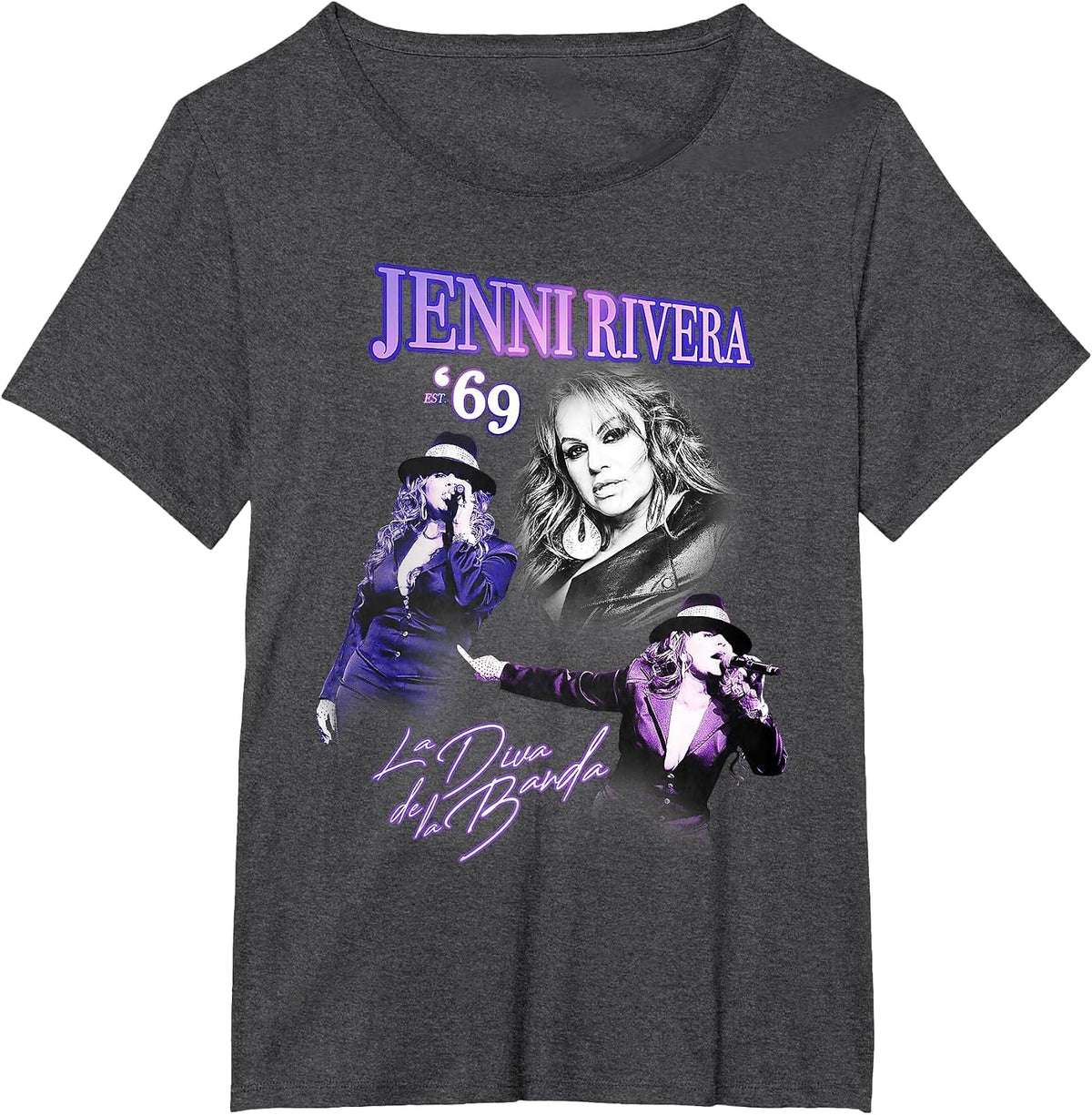 Official Jenni Rivera Nokia 2009 T-Shirt - Dark Heather Grey