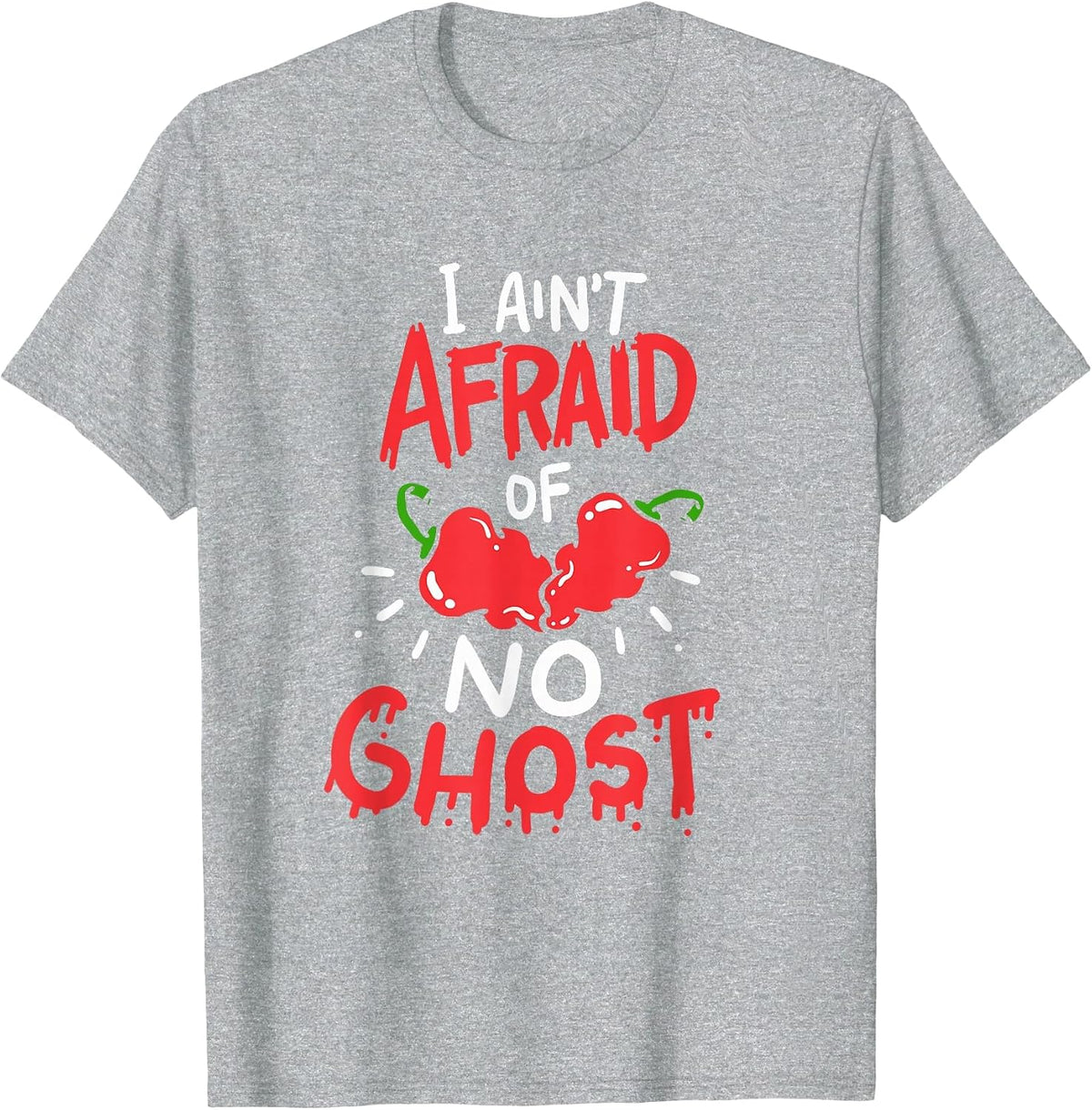 Ghost Pepper Food, Hot Food Kiva, Bhut Jolokia T-Shirt - Heather Grey