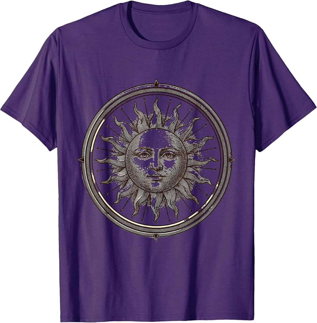Math Teacher Sun Number Line Graphic Design T-Shirt - Purple