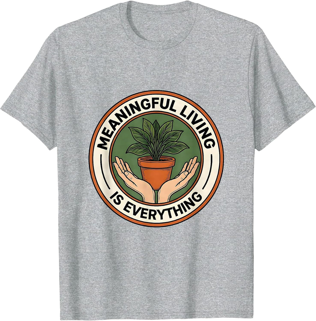 Men's Meaningful Living Is Everything Occupational Therapy T-Shirt - Heather Grey