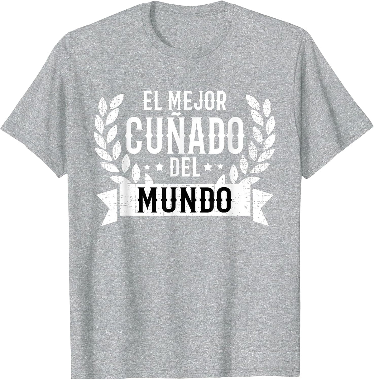 El Mejor Cunado Del Mundo Spanish Brother in Law T-Shirt - Heather Grey