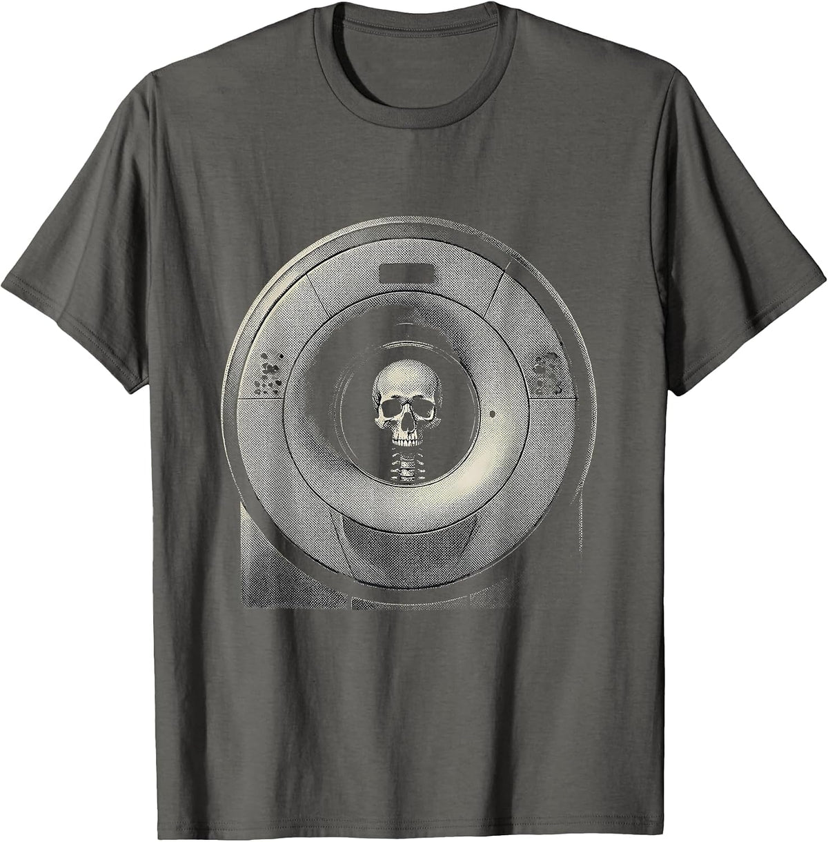 Men's MRI Head Coil Radiology Tech Humor Occupation Pride T-Shirt - Asphalt Grey