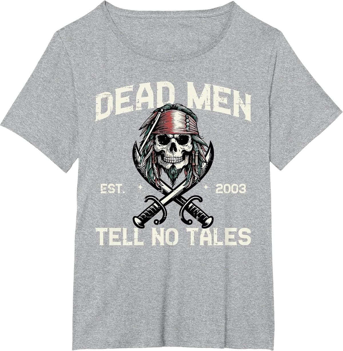 Cool Pirate Costume Men Women Kids Boys Girls Teen T-Shirt - Heather Grey