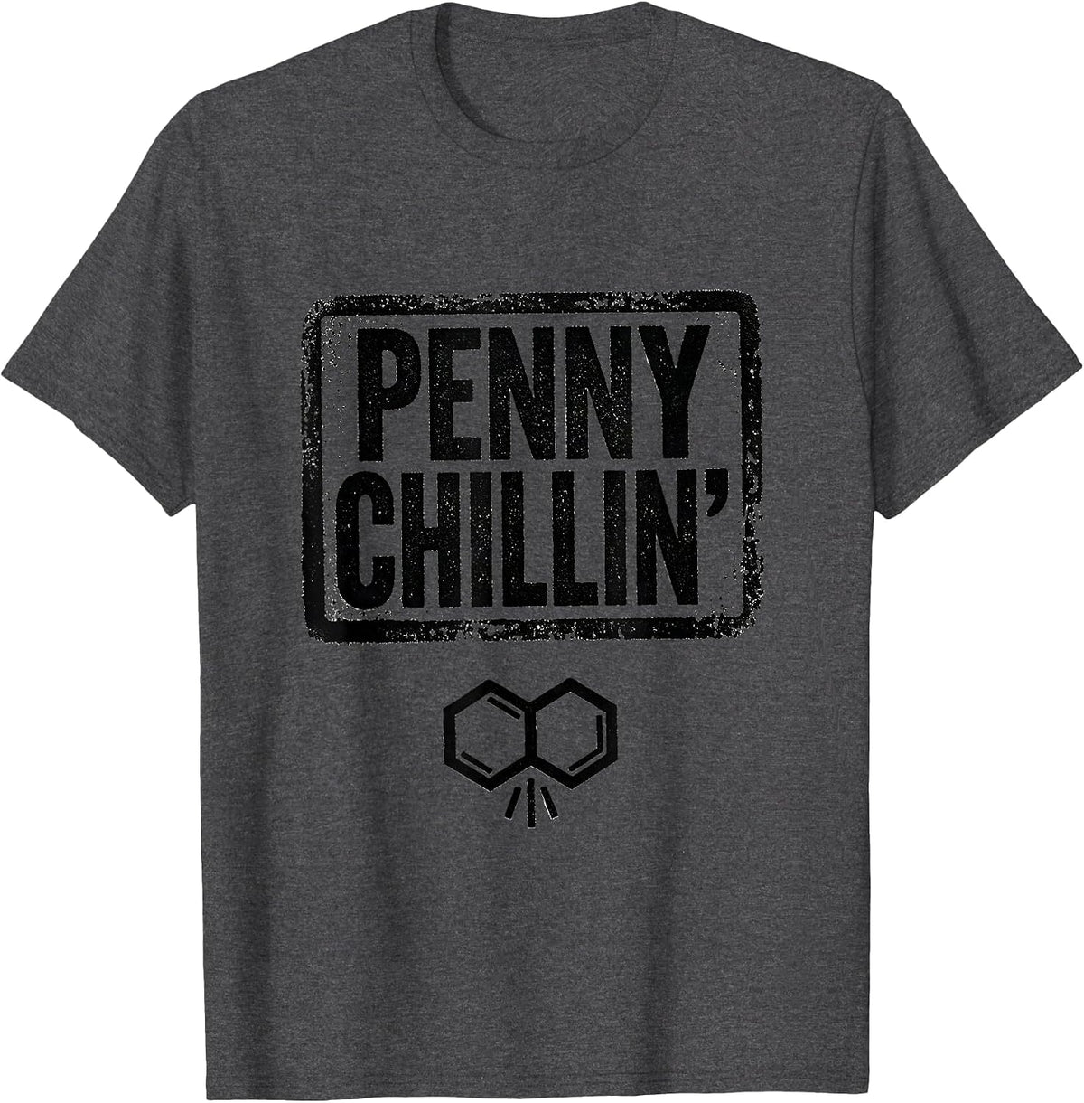 Penny Chillin' Rubber Stamp Pharmacy Technician Novelty T-Shirt - Dark Heather Grey