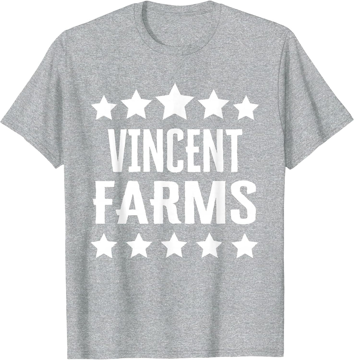 Vincent Farms Family Reunion Squad First Last Name T-Shirt - Heather Grey