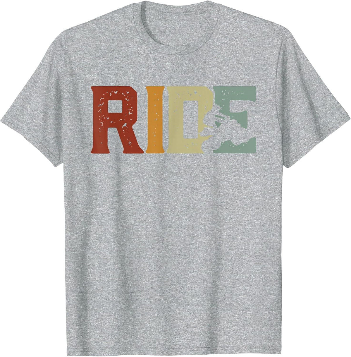 Quad Men Boys Women Quadrider ATV Four Wheeler Mud Dirt T-Shirt - Heather Grey