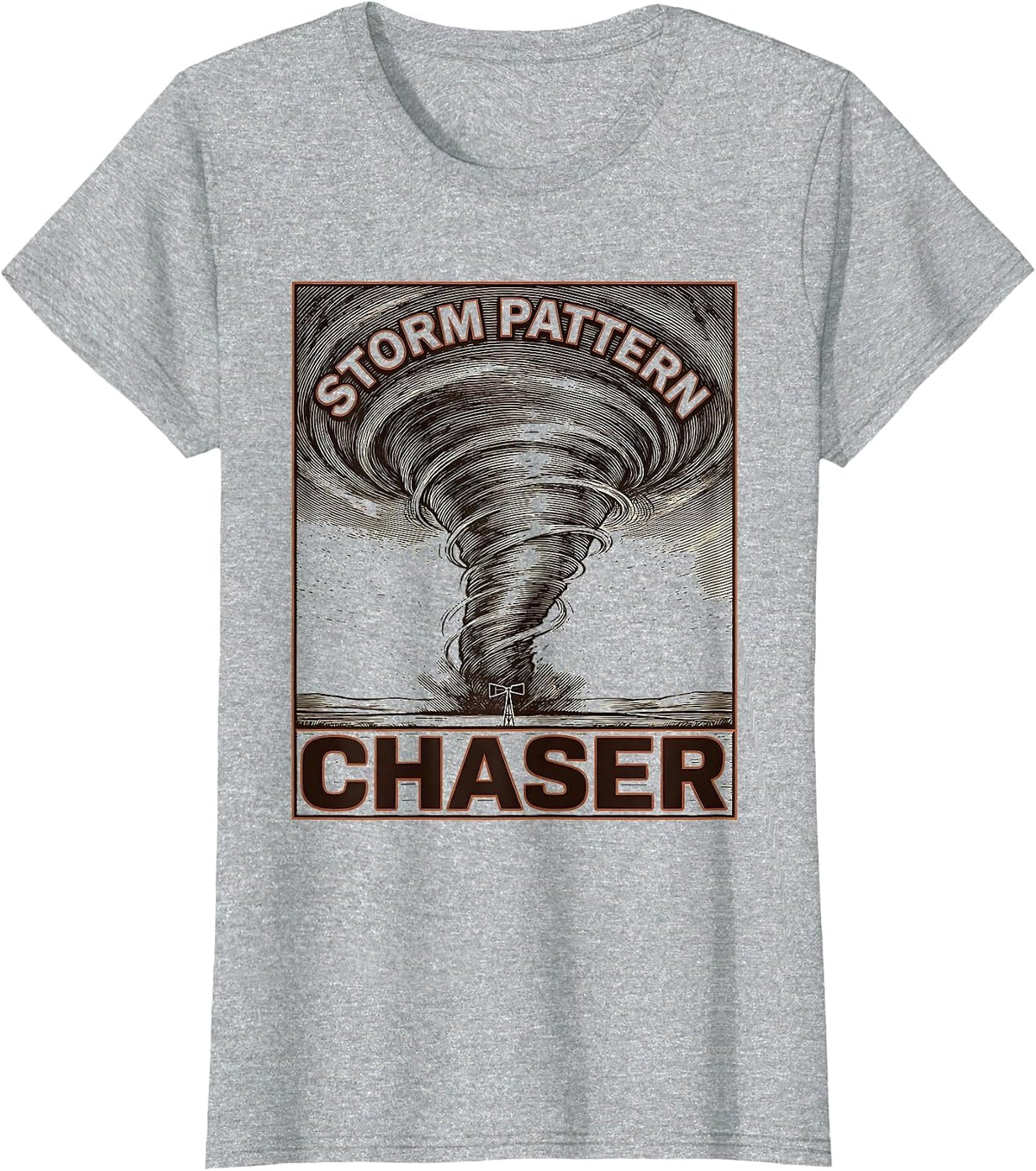 Storm Pattern Chaser Meteorology Enthusiast Weather Hobbyist T-Shirt - Heather Grey