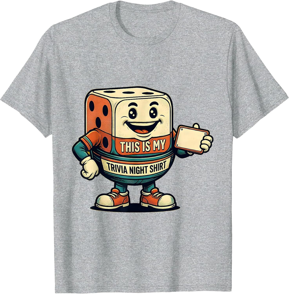 Men's This Is My Trivia Night Shirt Funny Board Game Night Humor T-Shirt - Heather Grey