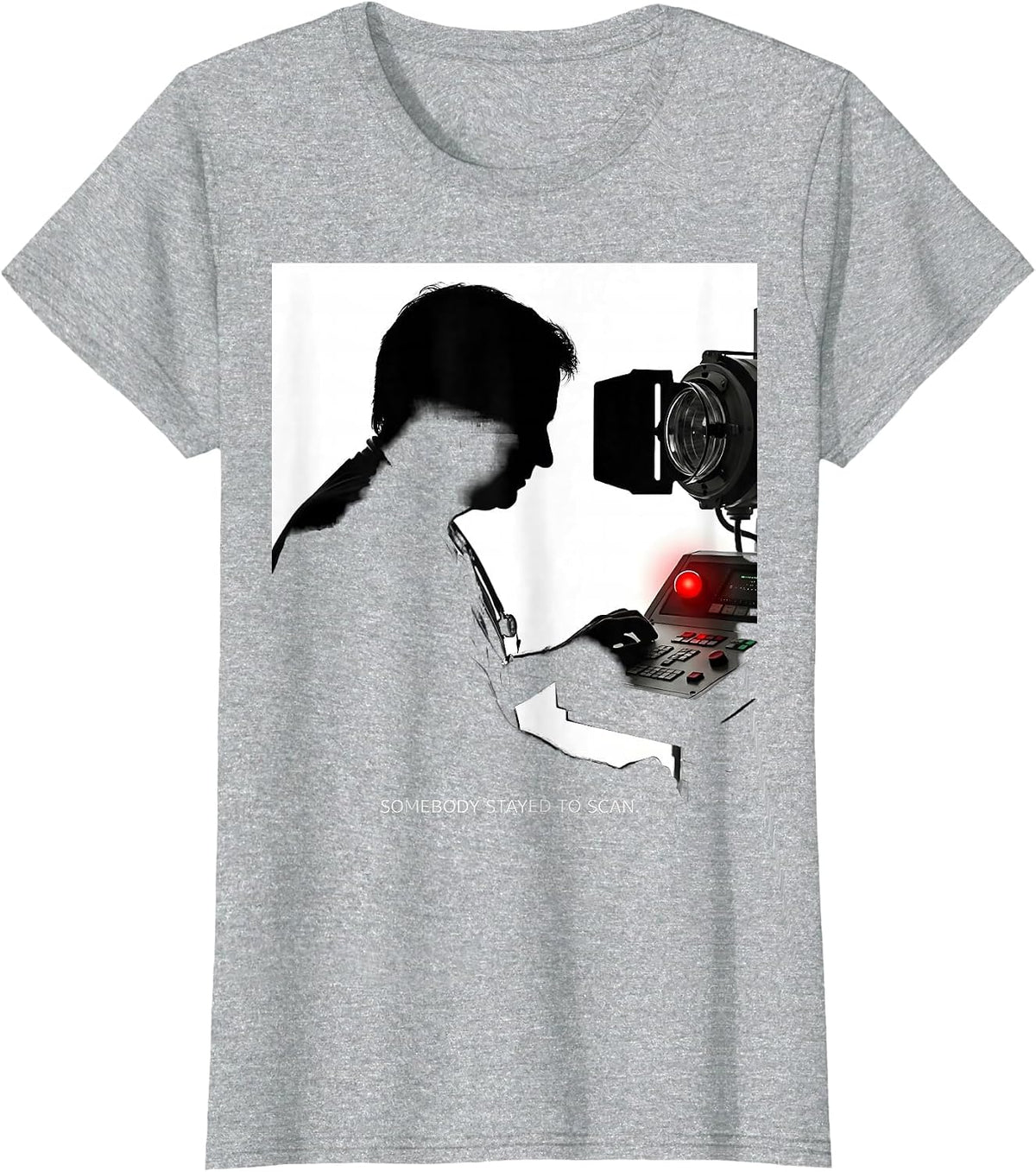 Somebody Stayed To Scan Radiology Tech X-Ray Technician T-Shirt - Heather Grey