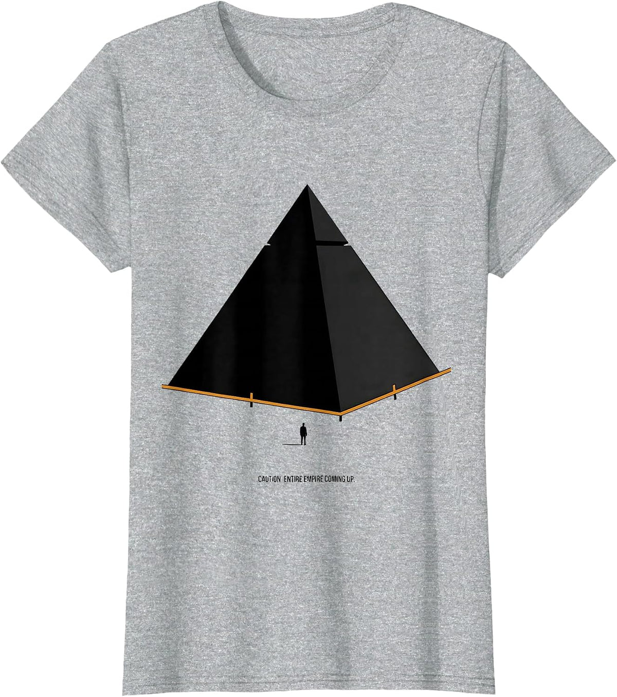 Women's Caution: Entire Empire Coming Up Funny History Teacher T-Shirt - Heather Grey