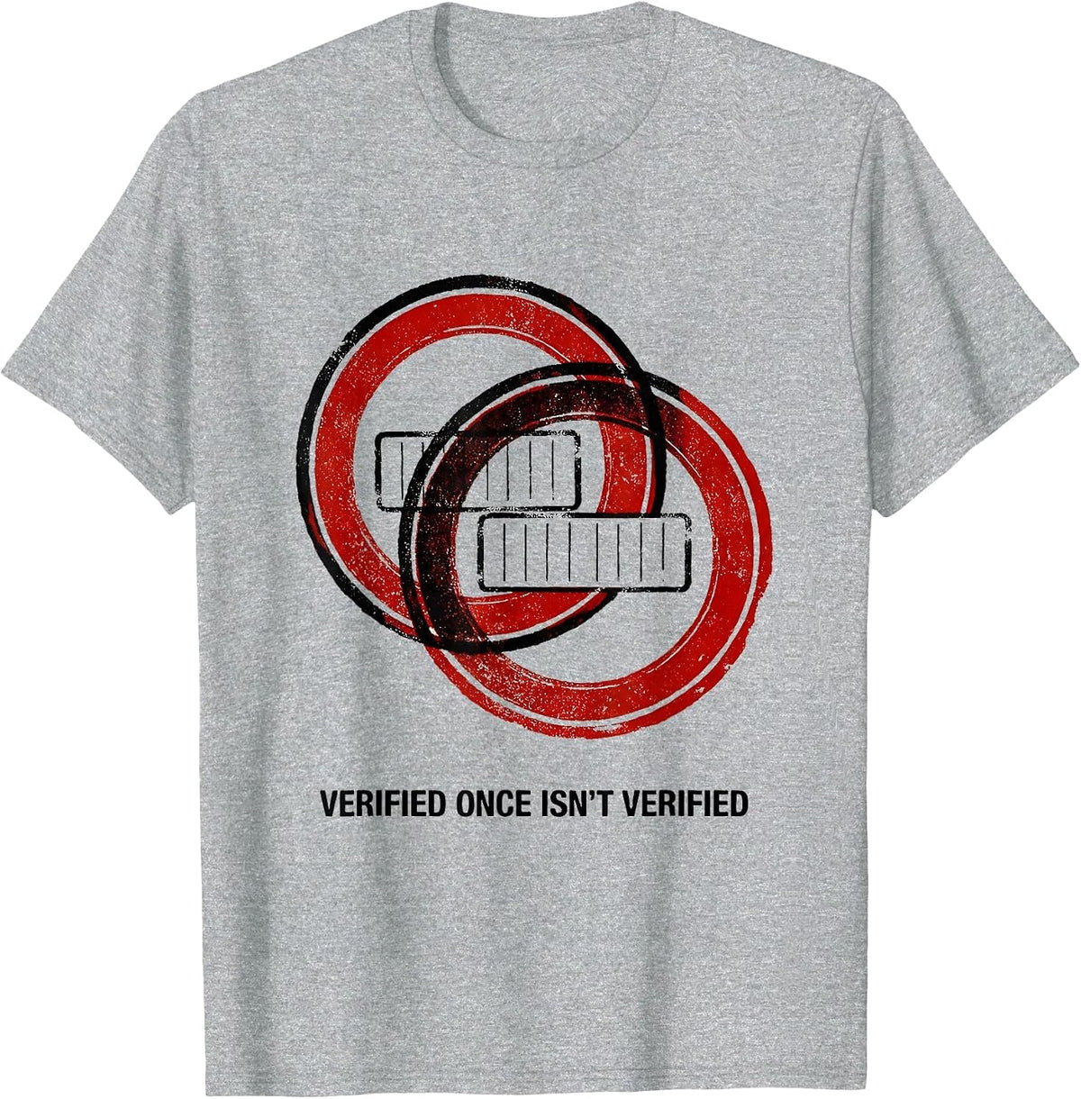 Men's Verified Once Isn't Verified Funny Pharmacy Squad Pharmacist T-Shirt - Heather Grey