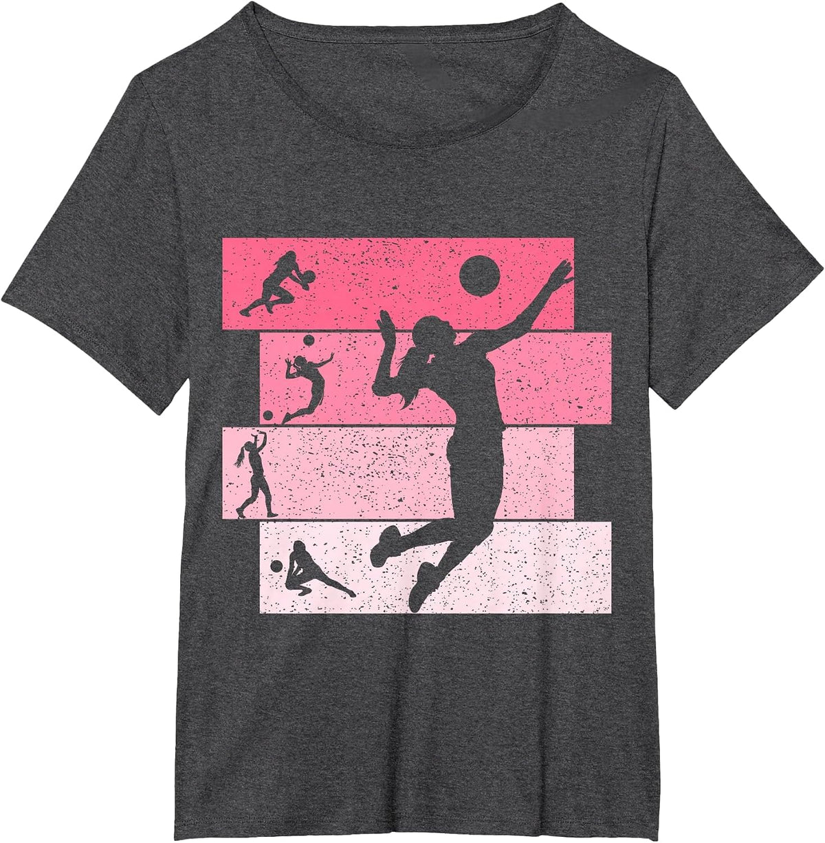 Volleyballer Volleyball Girls Women T-Shirt - Dark Heather Grey