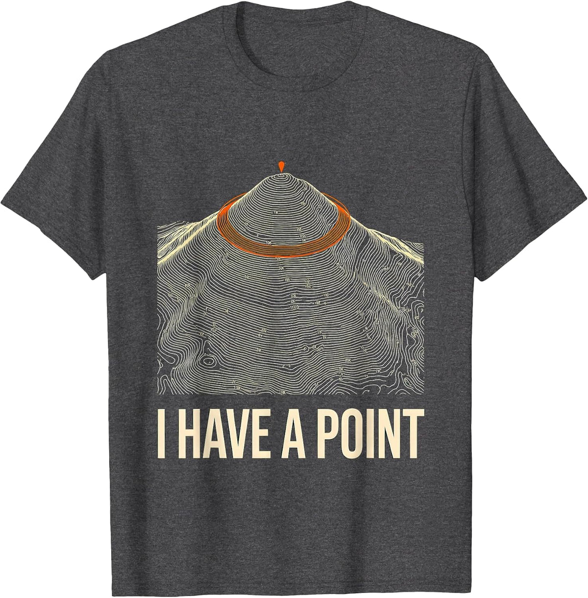 Men's I Have A Point Funny Math Teacher Nerd Humor Gift T-Shirt - Dark Heather Grey