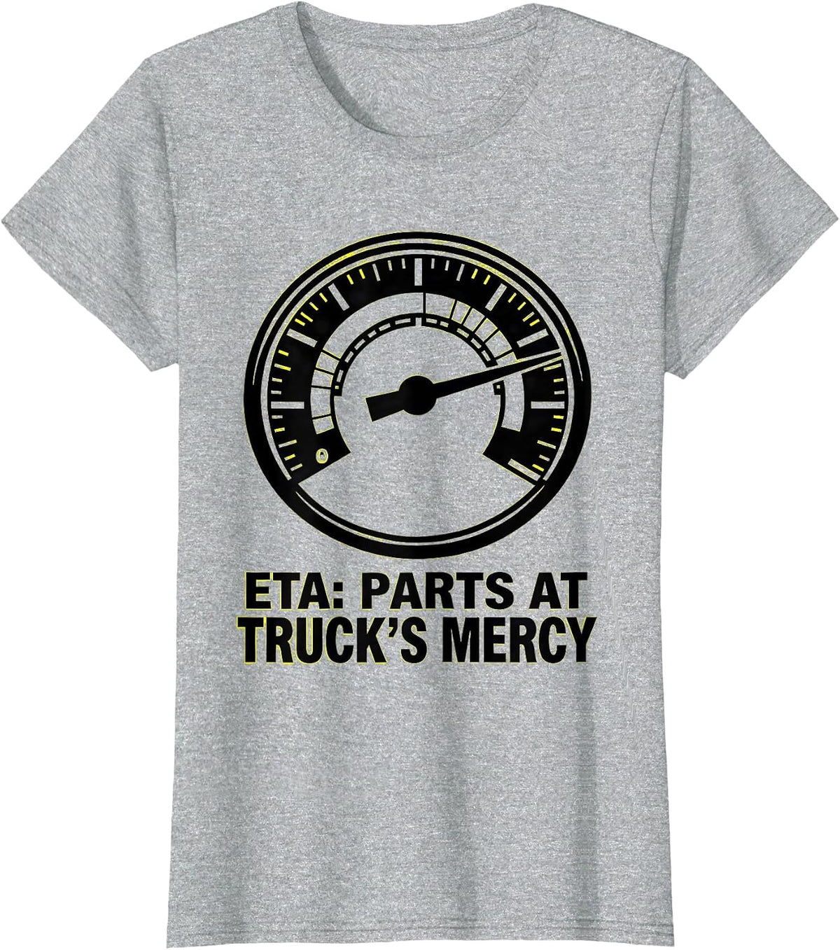 ETA PARTS AT TRUCK'S MERCY Funny Mechanic Skeleton Auto T-Shirt - Heather Grey