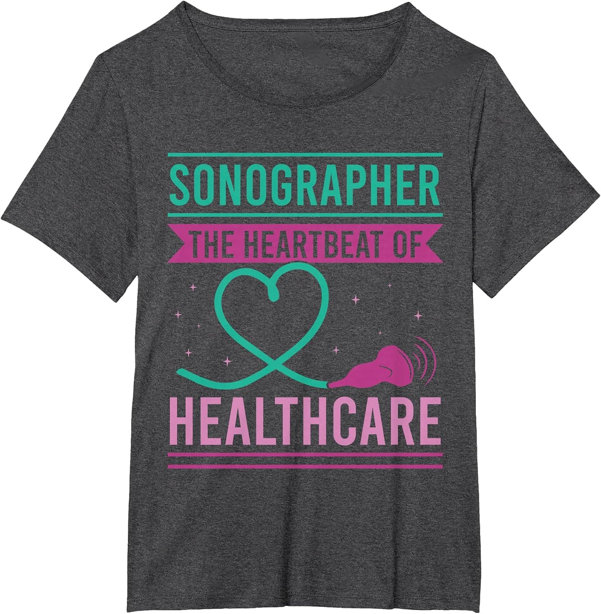 Sonography Ultrasound Tech Sonographer T-Shirt - Dark Heather Grey